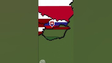 Building Hungary -  Medium Scale #minecraft #flags #maps #hungary #europe #geography #skibiditoilet