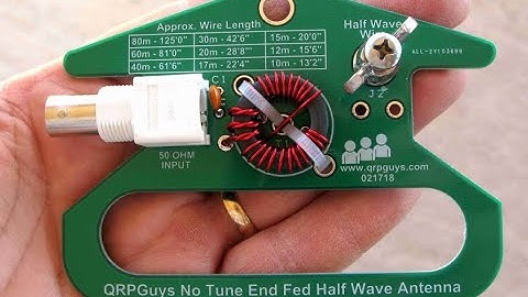 QRPGuys Ununtenna and No tune End Fed Half Wave SWR measurement