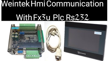 How to Connect Fx3u plc with Weintek hmi