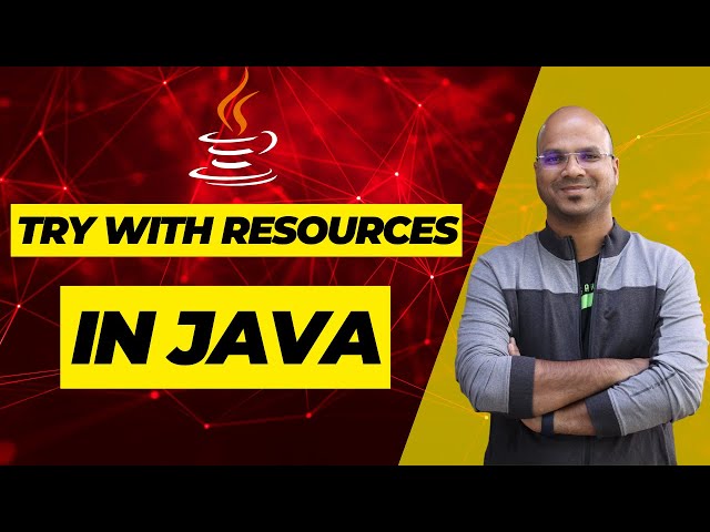 #84 try with resources in Java class=