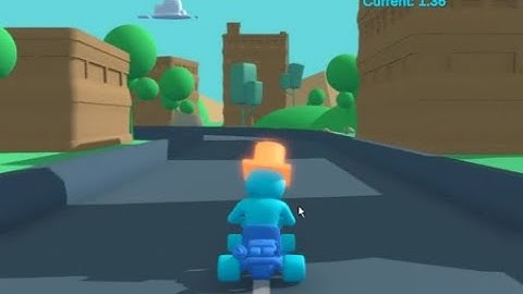 Karting microgame driving game session best lap 12.03