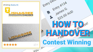 How to Handover Contest Winning Files Freelancer tutorial 2024 tutorial video