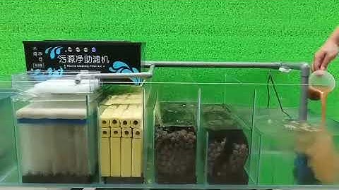 Test bộ lọc Drum filter mini auto