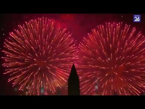 Video: Vuurwerke van die vierde Julie in Annapolis, Maryland 2020