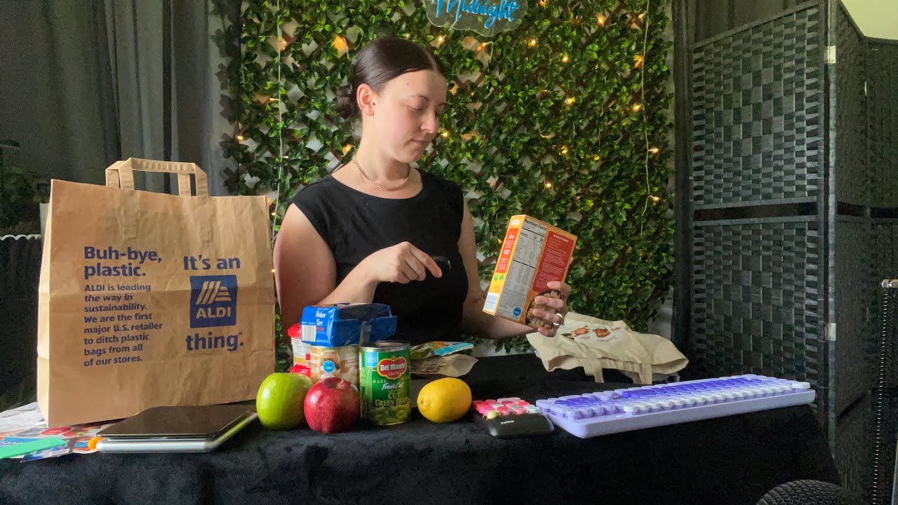 ASMR Grocery Store | Scanning, Crinkles, Typing, Paper Sounds