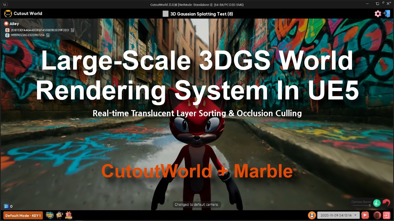 Large-Scale 3DGS World Rendering System in UE5 (#worldlabs, #marble, # ...