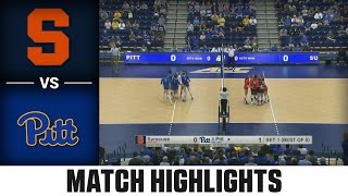 Syracuse vs. Pittsburgh ACC Volleyball Highlights (2023)