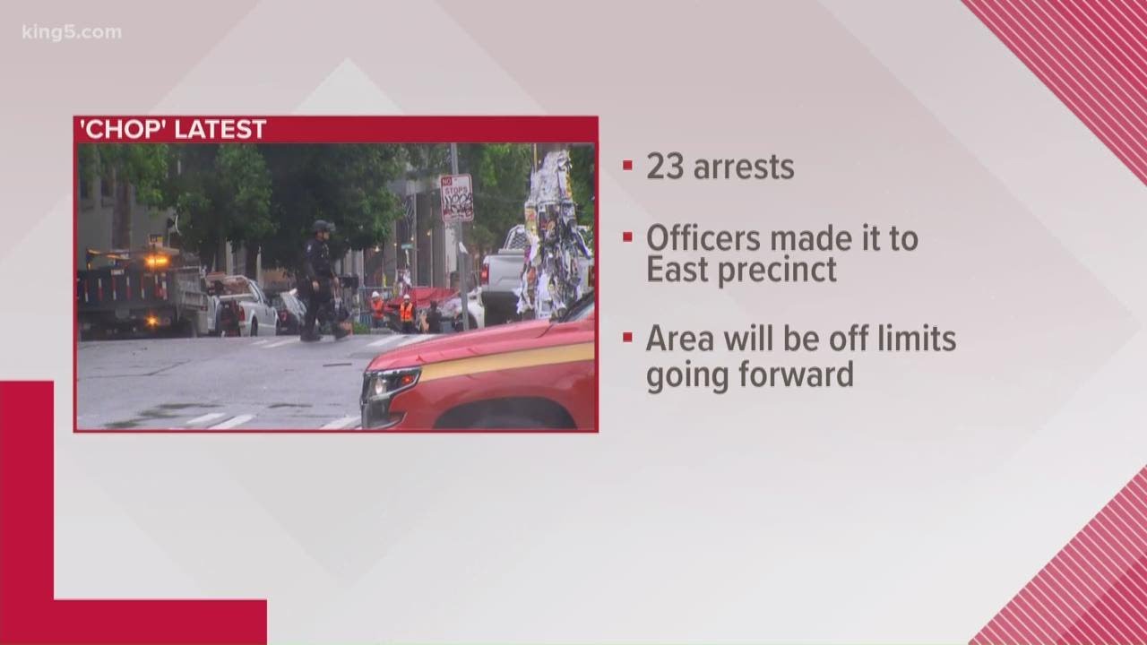 Seattle police clear CHOP zone and make arrests after mayor orders ...