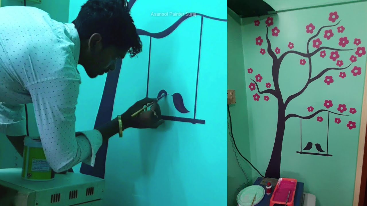 tree painting on walls wall tree painting design tree wall painting