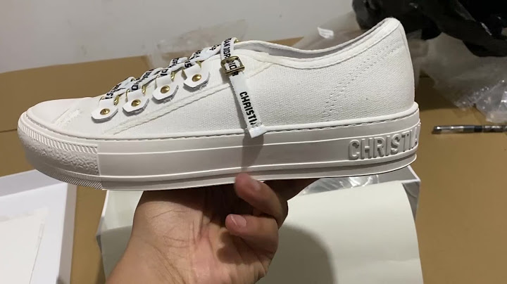 Walk n dior low top sneaker in white canvas