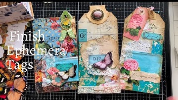 Finish off ephemera Tags