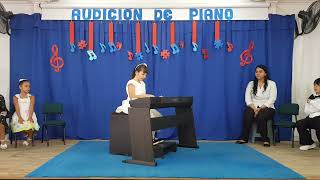 MANUELA MARTINS - Tema: La cucaracha - Audición final de piano Grado 2° 2