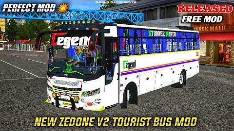 Bussid New Zedone v2 Bus Mod For Bus Simulator Indonesia || Released || #bussidmods