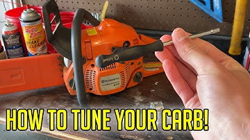 How To Adjust / Tune a Chainsaw Carburetor | Husqvarna Stihl BEST Way
