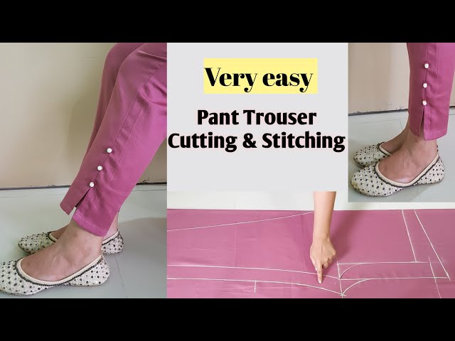 Trending Trouser Pant cutting  Women Pant  Ladies Pajama Pant Cutting in  Hindi 2020   stylen  YouTube