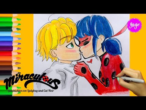 How To Draw Ladybug Chat Noir Marinette Adrien Miraculous