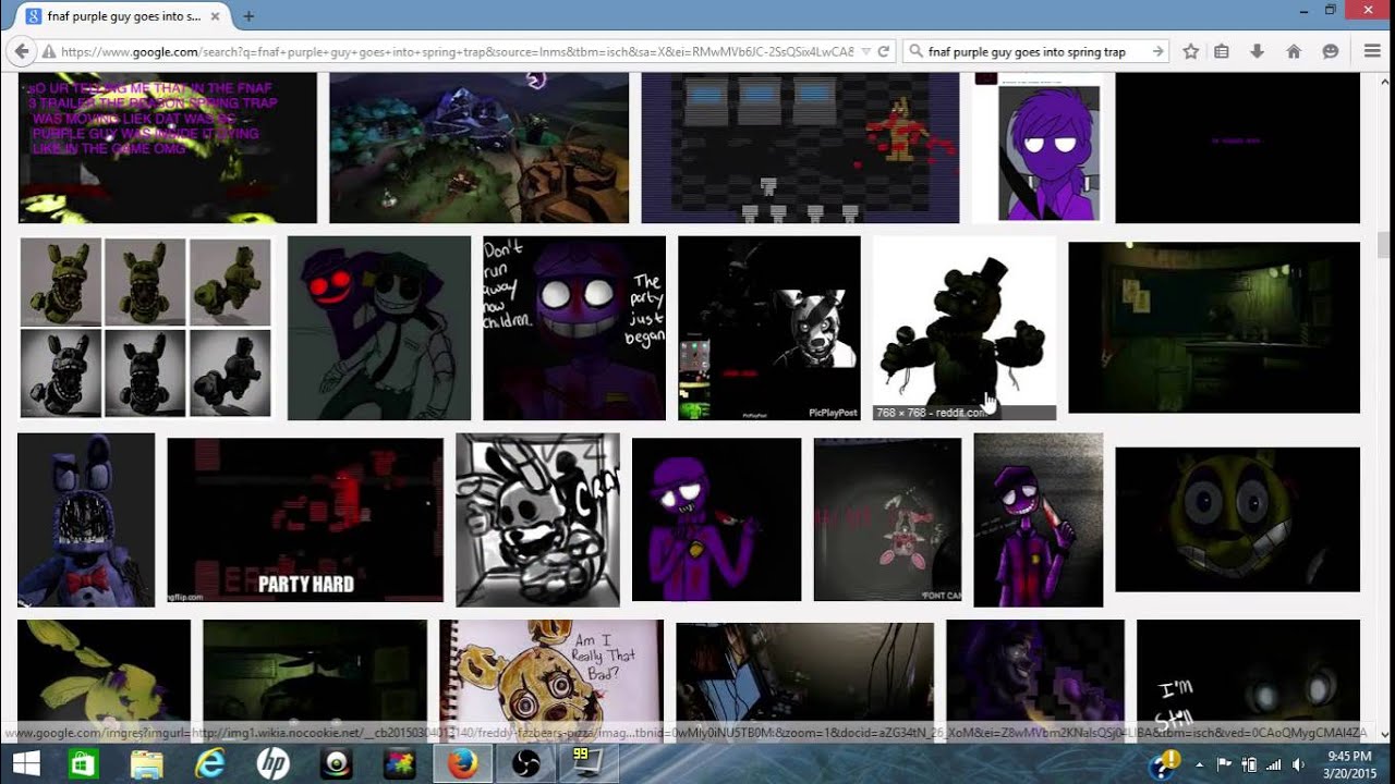 fnaf3 THEORYhow purple guy died YouTube