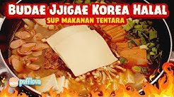 MEMBUAT BUDAE JJIGAE HALAL | SUP MAKANAN TENTARA | RAMEN PEDAS KOREA - Durasi: 10.02. 