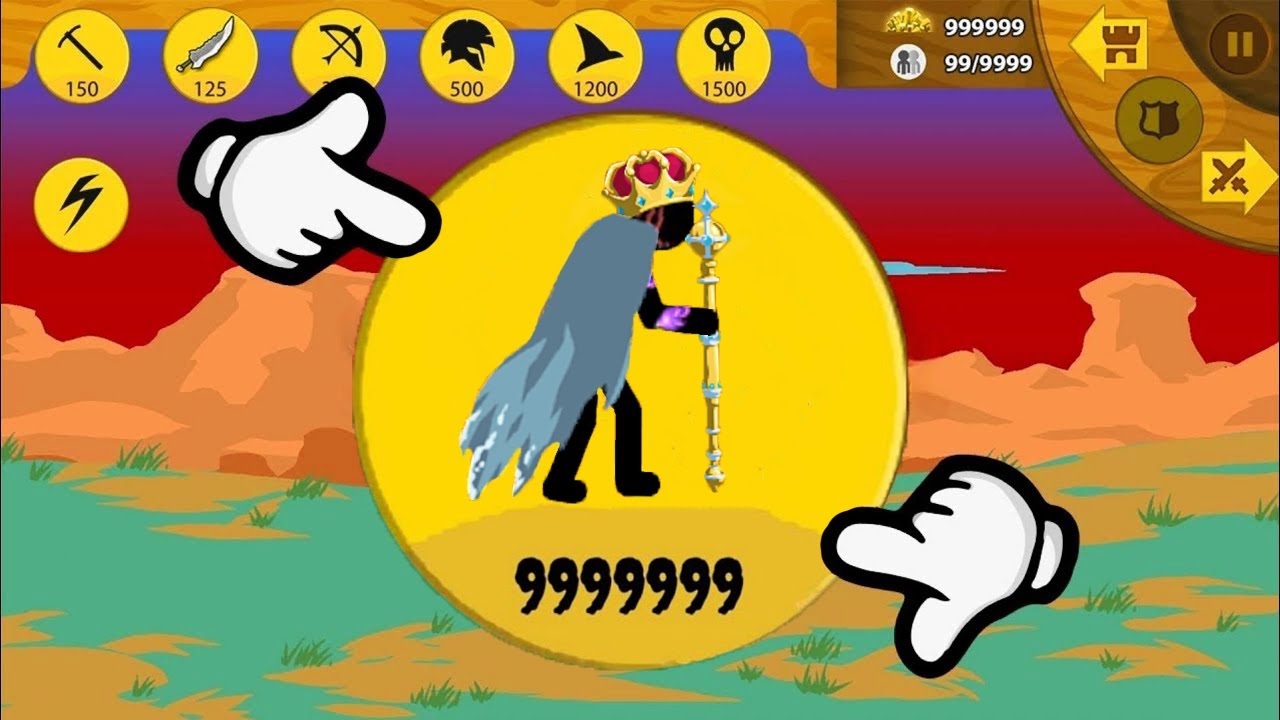 Stick War Legacy Mod VIP: Ultimate x999999 Super King With OVERMAX Power!