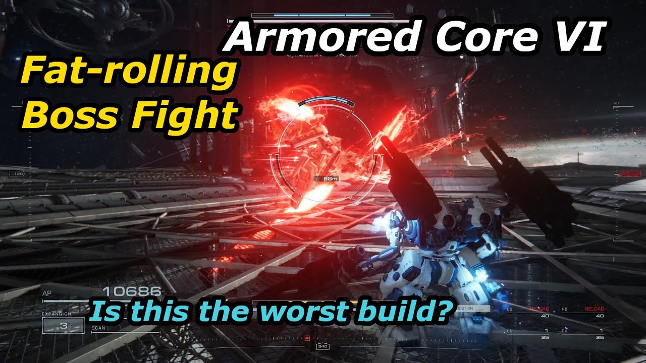 Armored Core 6 bad build for a boss fight - YouTube
