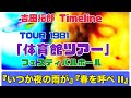 吉田拓郎 Timeline TOUR 1981 「体育館ツアー」『いつか夜の雨が』『春を呼べ II』