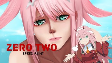 Zero Two Speed Paint - Darling In The Franxx