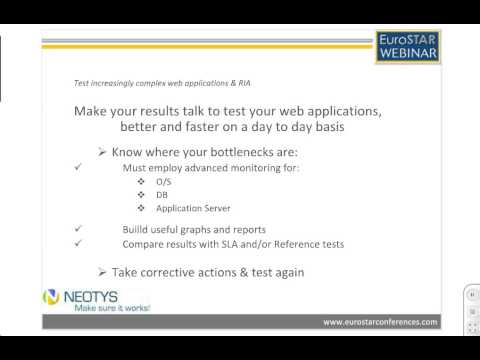 Load & Performance Testing of Web Applications & RIAs - EuroSTAR - Benoit Derouet