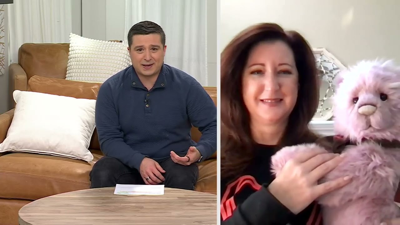 Charlie Bears Miss Jekyll 21" Plush Bear w/ Hand Stitch Nose on QVC