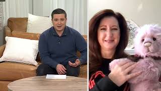 Charlie Bears Miss Jekyll 21" Plush Bear w/ Hand Stitch Nose on QVC screenshot 2