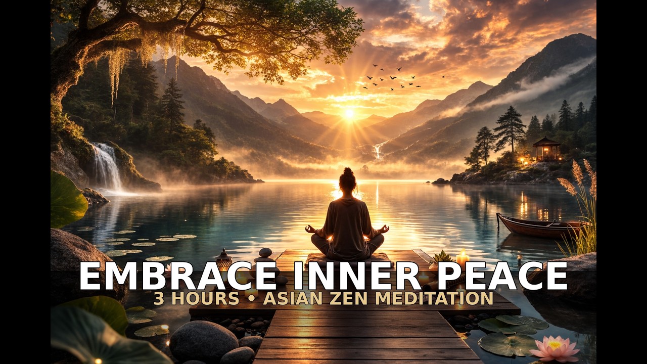 3 Hours Deep Zen Meditation Music 🏯 | Asian Temple Ambient for Yoga, Relaxation & Inner Peace