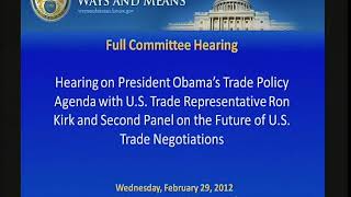 W&M Hearing: Feb 29, 2012