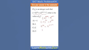 SAT Math Problem 34 | What is the value of x? | Equations