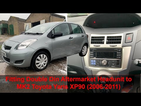 Installing aftermarket double din head-unit in Toyota Yaris MK2