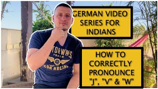 German Pronunciation Letters Jvw - German Learning Series For Indians