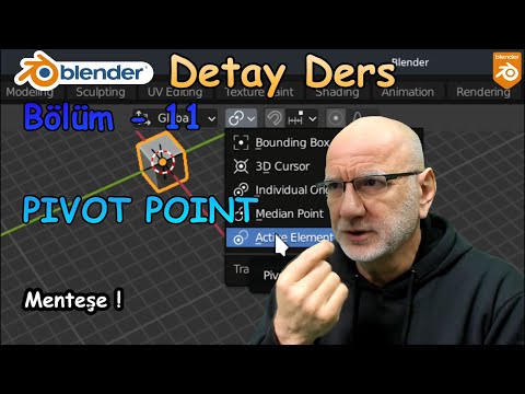 Video: Blender'daki pivot noktasını nasıl değiştiririm?