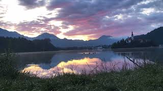 Early morning time lapse of Lake Bled, Slovenia #lakebled #lake