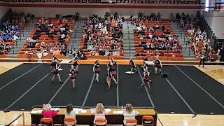Taylor County Middle School Sideline Cheer at Martinsburg Bulldog Cheerpalooza 2025