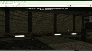 webgl demo: cube 2 map rendered in GLGE