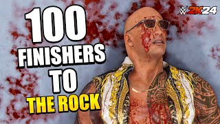 WWE 2K24 : 100 Finishers To The Rock ( Final Boss )