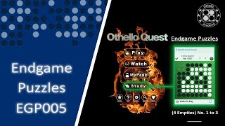 EGP005 - Othello Quest Endgame Puzzles (4 Empties) No. 1 to 3 screenshot 3