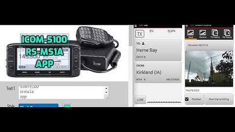 Icom ID 5100 pairing blue tooth and sending pictures