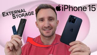 iPhone 15 Pro - How To Record to EXTERNAL STORAGE   (plus file transfer tutorial) screenshot 5