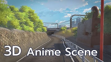Stylized Anime Scene | Blender Timelapse