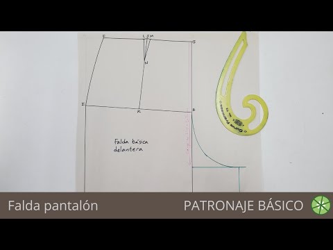 Como hacer FALDA PANTALON paso a paso 🤩 Patron BÁSICO
