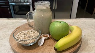 Licuado De Avena/Manzana Verde /Plátano/Para Reducir el Estómago/rico y saludable