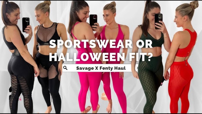 Savage Fenty Workout Leggings & Bra Tops - Unboxing & Try-On 
