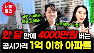 &#39;이런&#39; 아파트는 한 달 만에 4000만원 벌어요^^ 소액 투자금 3000만원대로 가능한 공시 가격 1억 이하 아파트!ㅣ월세모닝콜 TV 세연쌤
