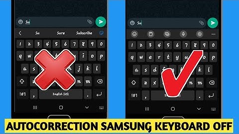 How To Turn Off AUTOCORRECTION in samsung keyboard (turn off predictive text in samsung)