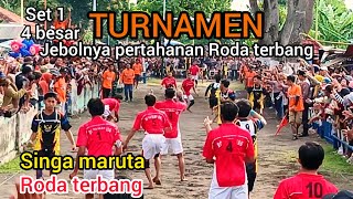 Kasti Situbondo (Singa maruta vs Roda terbang) jebolnya pertahanan Roda terbang, set 1(4 besar)
