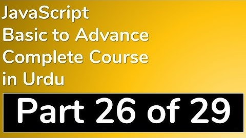 26 How to use Event Handling in JavaScript in Urdu - JavaScript Tutorial in Urdu